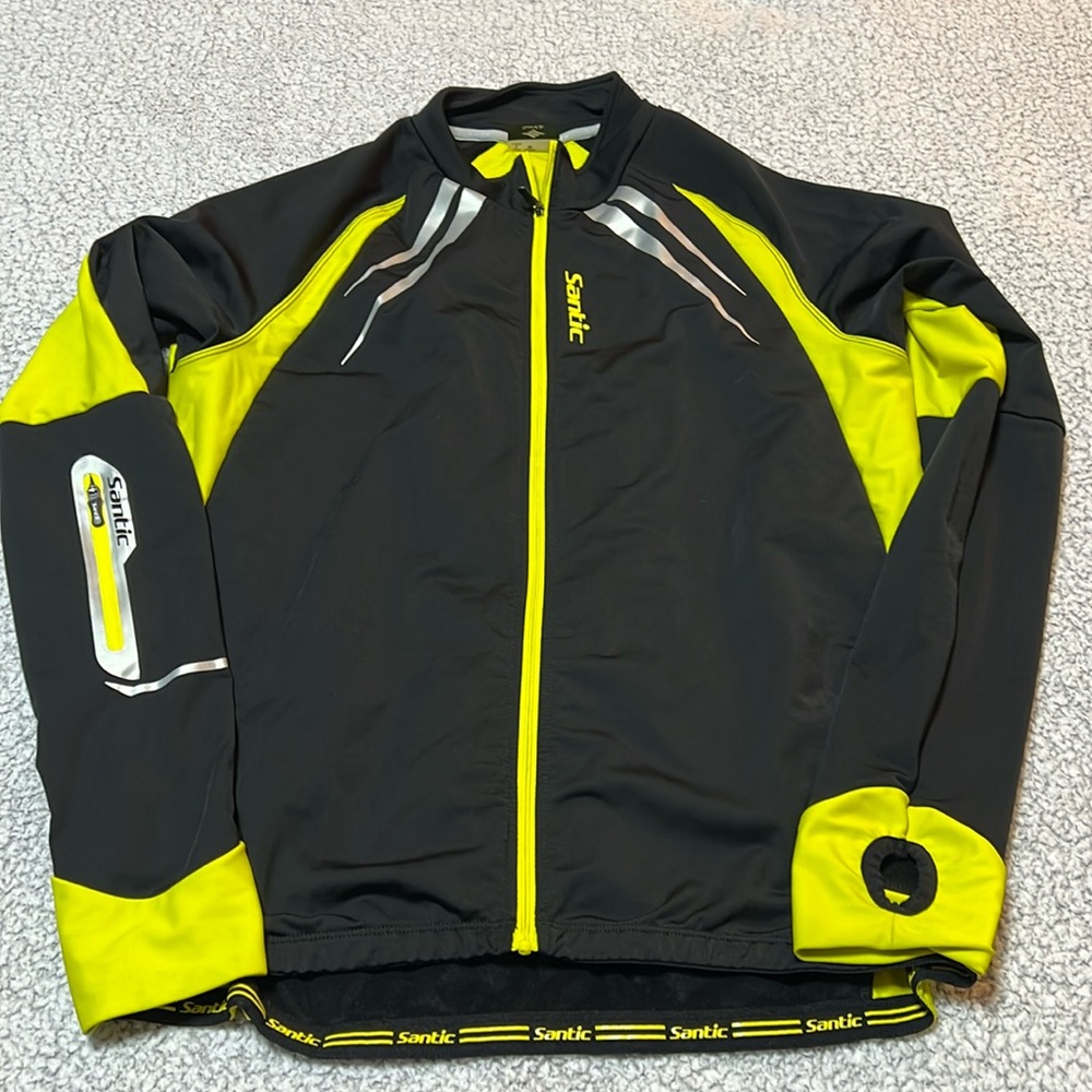 Santic Cycling Jacket Size M & Gloves size L